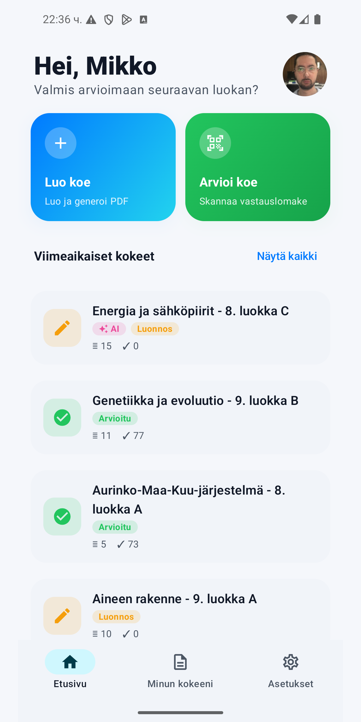 Opettajan web-paneeli