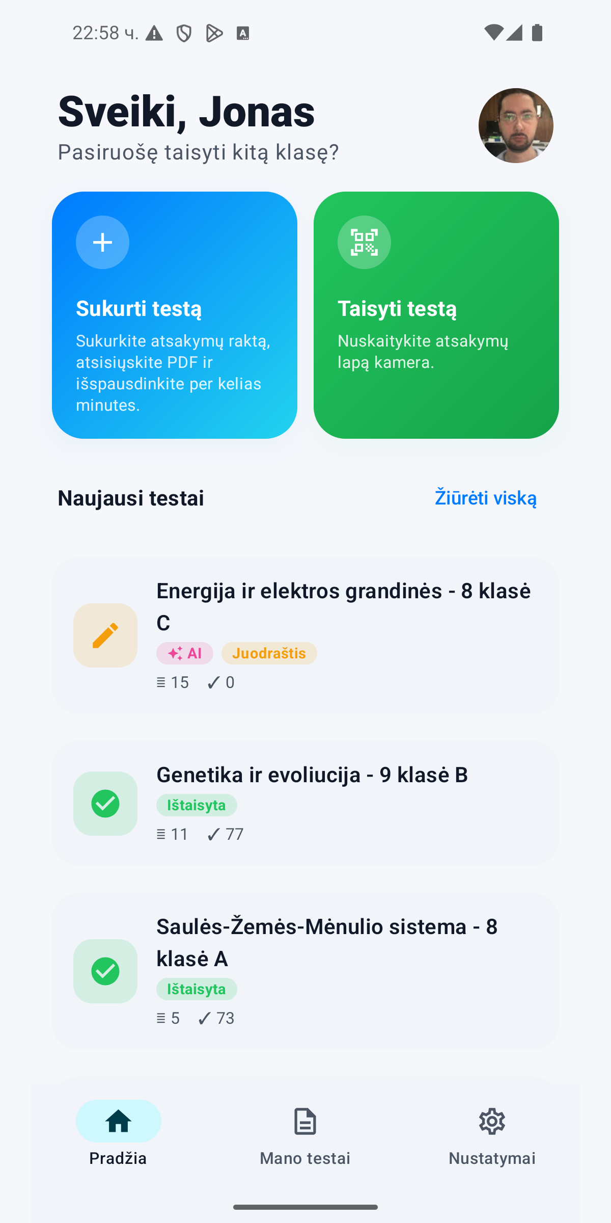 Mokytojo žiniatinklio panelis